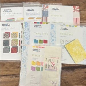 CREATIVE MEMORIES ASSORTED PAPER PACKS - used